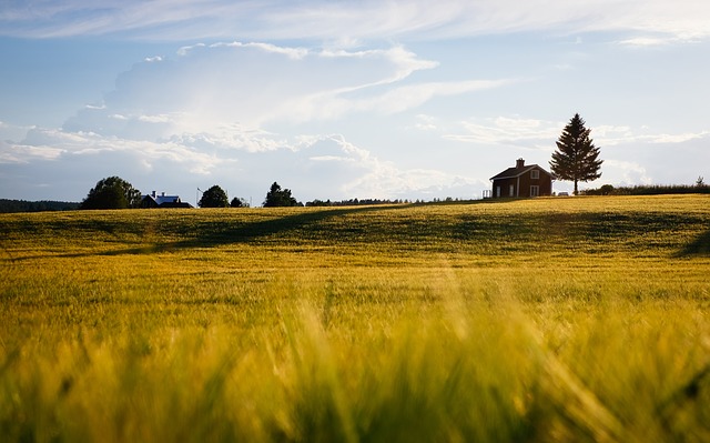 Landwirtschaft mit Haus Pixabay
